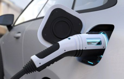 EV charger charging electric car