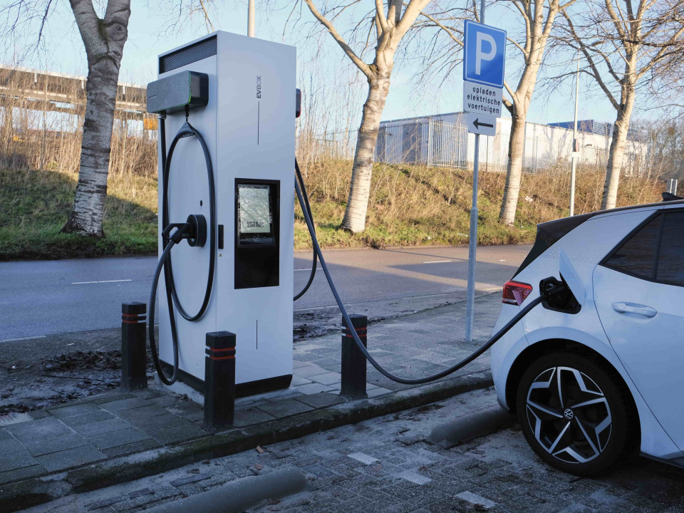 car charging using EVBox charging station
